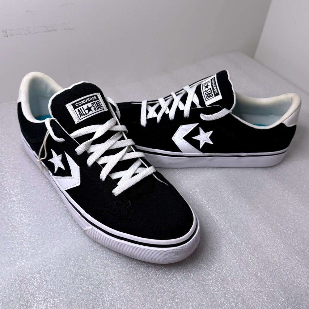 Converse All Star Star Replay Black White Low Top Sneakers A03686C Mens 11